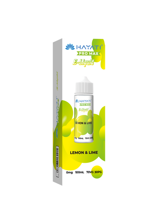 Hayati Shortfill - Lemon & Lime - 100ml Vape Shop Belper, Derby, Ripley