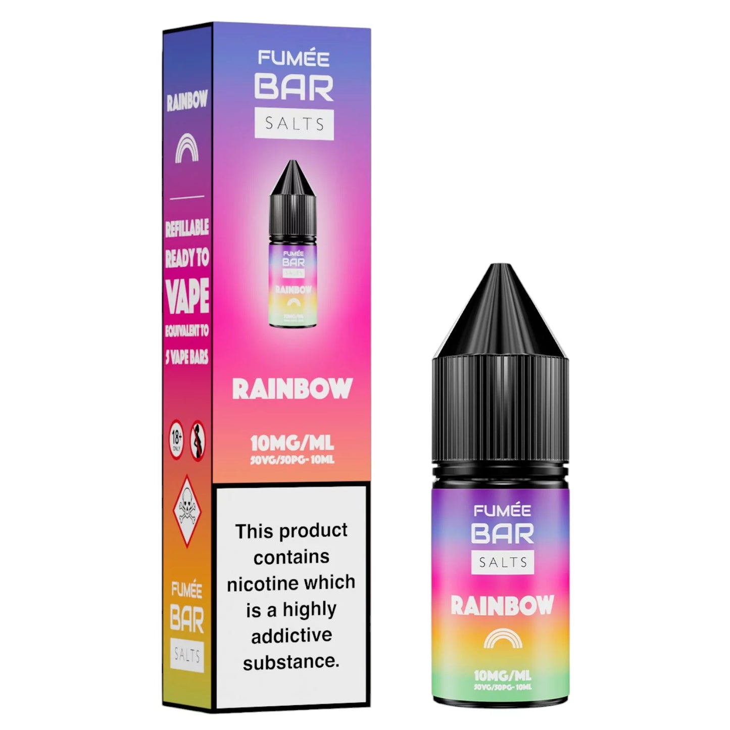 Fumee Bar Salt - Rainbow 10mg Vape Shop Belper, Derby, Ripley