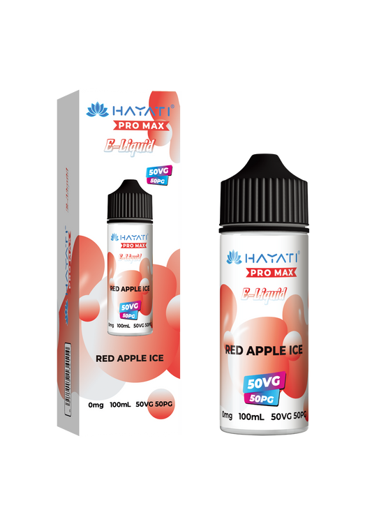 Hayati 50/50 E-Liquid - Red Apple Ice Vape Shop Belper, Derby, Ripley