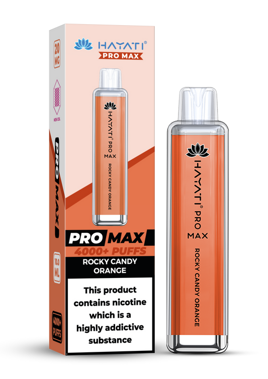 Hayati Pro Max - Rock Candy Orange Vape Shop Belper, Derby, Ripley