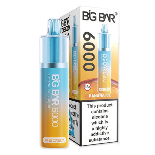 Big Bar 6000 Puffs - Banana Ice Vape Shop Belper, Derby, Ripley