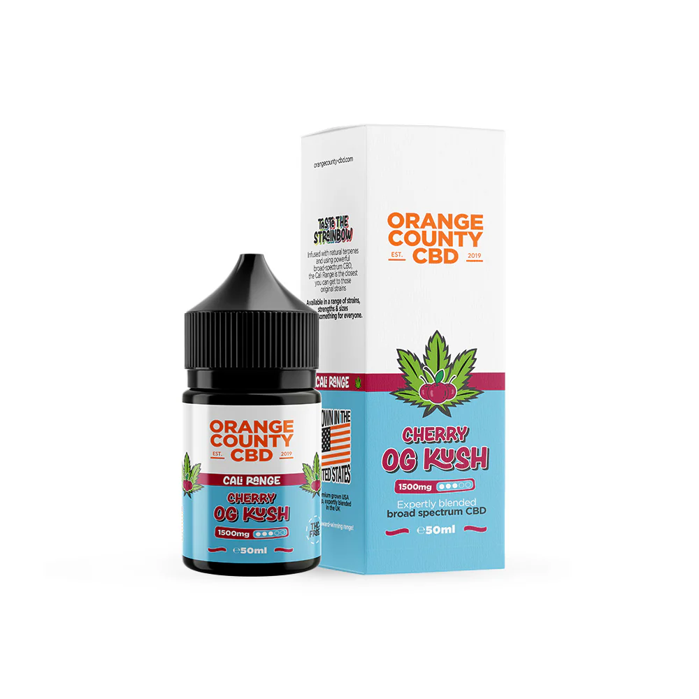 Orange County Cherry OG Kush 50ml 1500mg Vape Shop Belper, Derby, Ripley