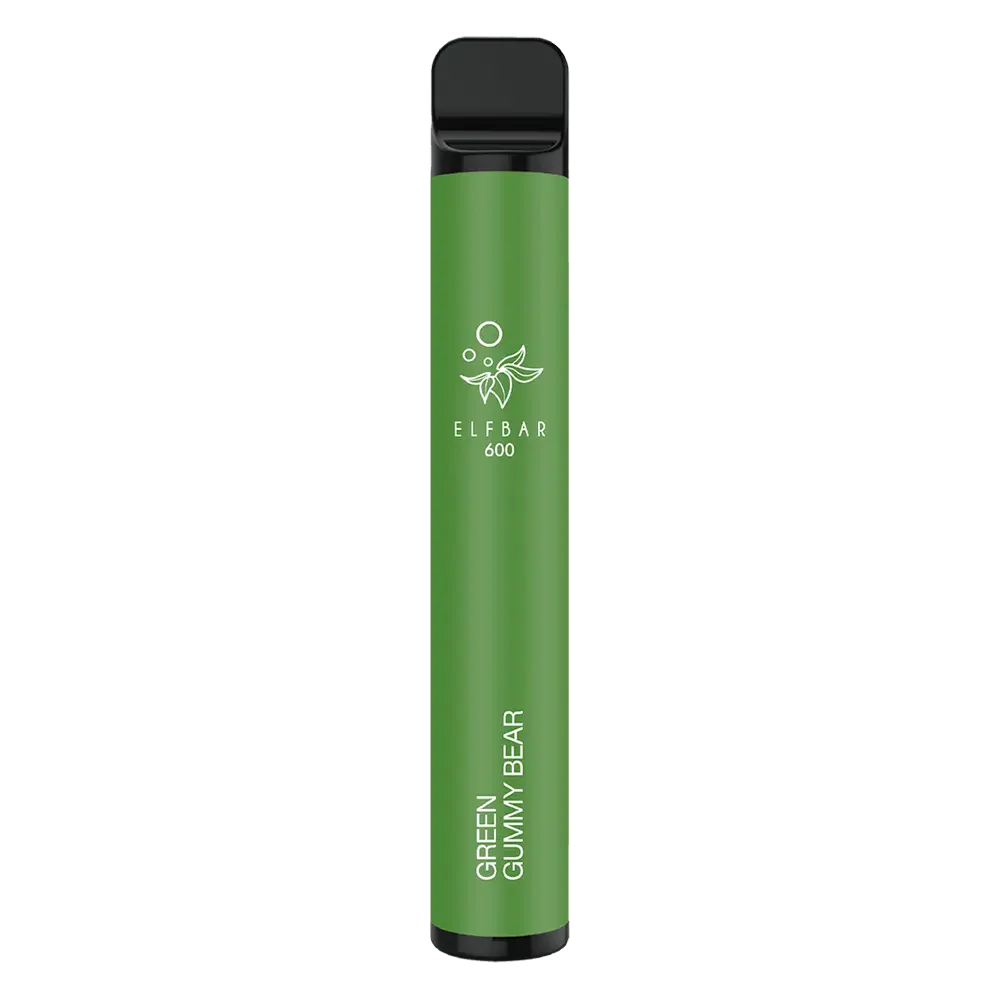 ELFBAR 600 Disposable Vape - Green Gummy Bear Vape Shop Belper, Derby, Ripley