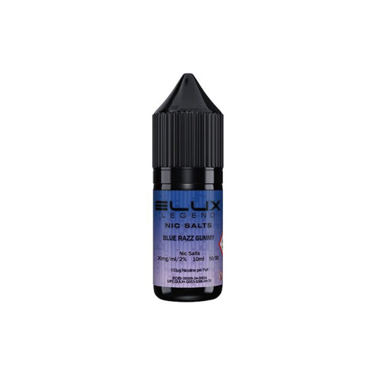 Elux E-Liquid - Blue Razz Gummy 20mg Vape Shop Belper, Derby, Ripley