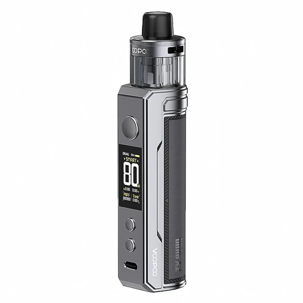 Voopoo Drag X2 Kit (Gray Metal) Vape Shop Belper, Derby, Ripley