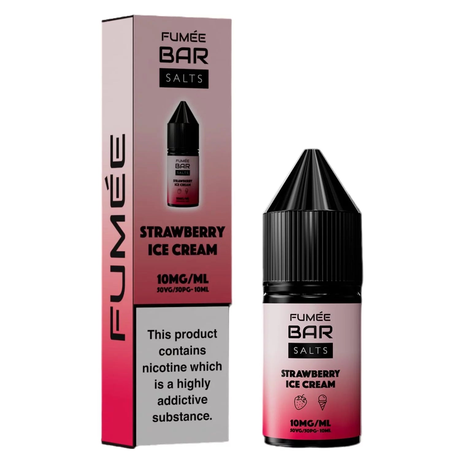 Fumee Bar Salt - Strawberry ice cream 10mg Vape Shop Belper, Derby, Ripley