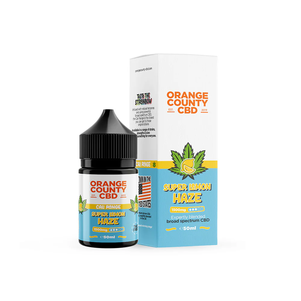 Orange County Super Lemon Haze 50ml 1500mg Vape Shop Belper, Derby, Ripley