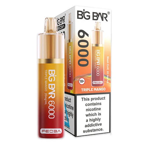 Big Bar 6000 Puffs - Triple Mango Vape Shop Belper, Derby, Ripley