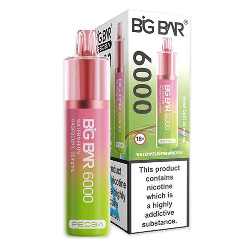 Big Bar 6000 Puffs - Watermelon Raspberry Vape Shop Belper, Derby, Ripley